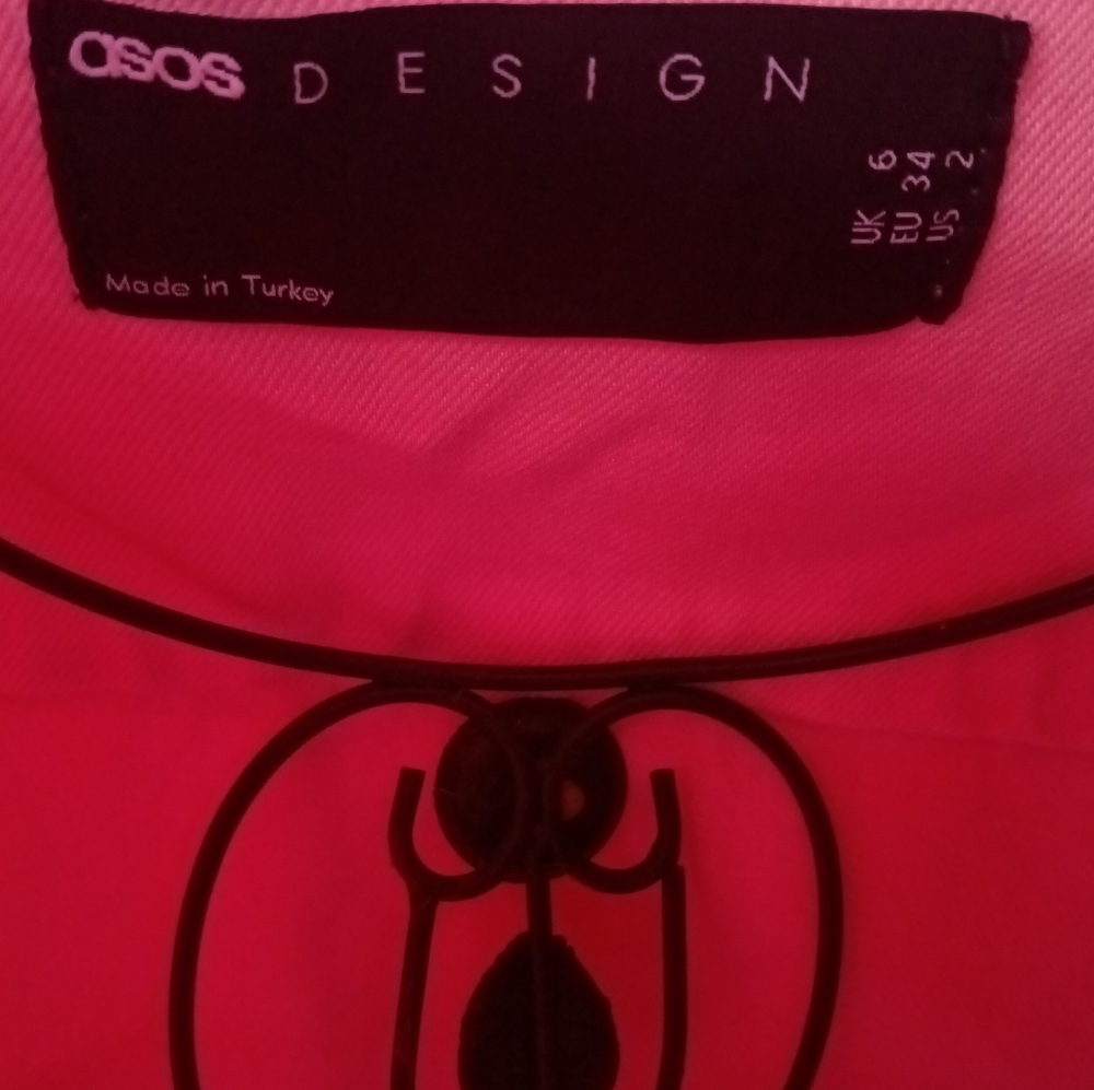 Asos Design skirt size 0 and shacket size 2. color pink - Picture 7 of 7